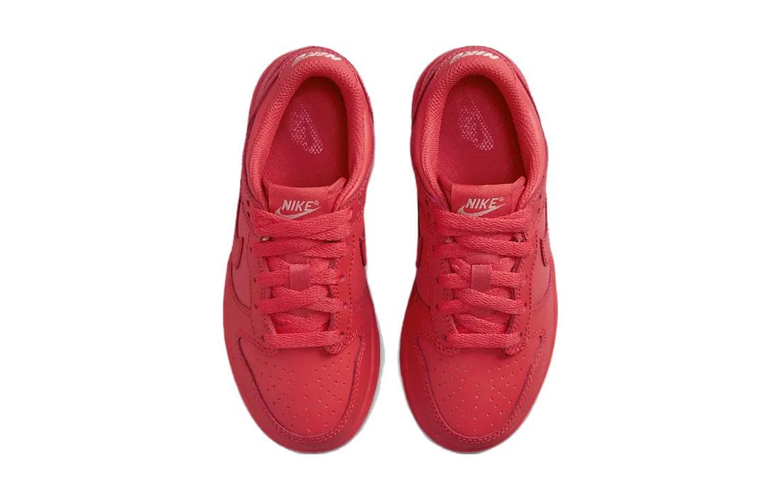 Кроссовки Nike Dunk Кожа Низкий Верх Детские Скейтбординги Красный Детский Возраст 3-7 Лет - изображение 4