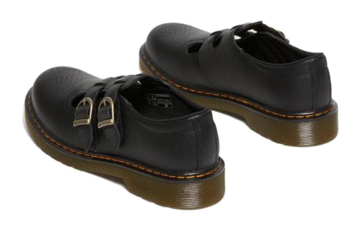 Dr.Martens Низкие Кожаные Туфли Черные Детские - изображение 3