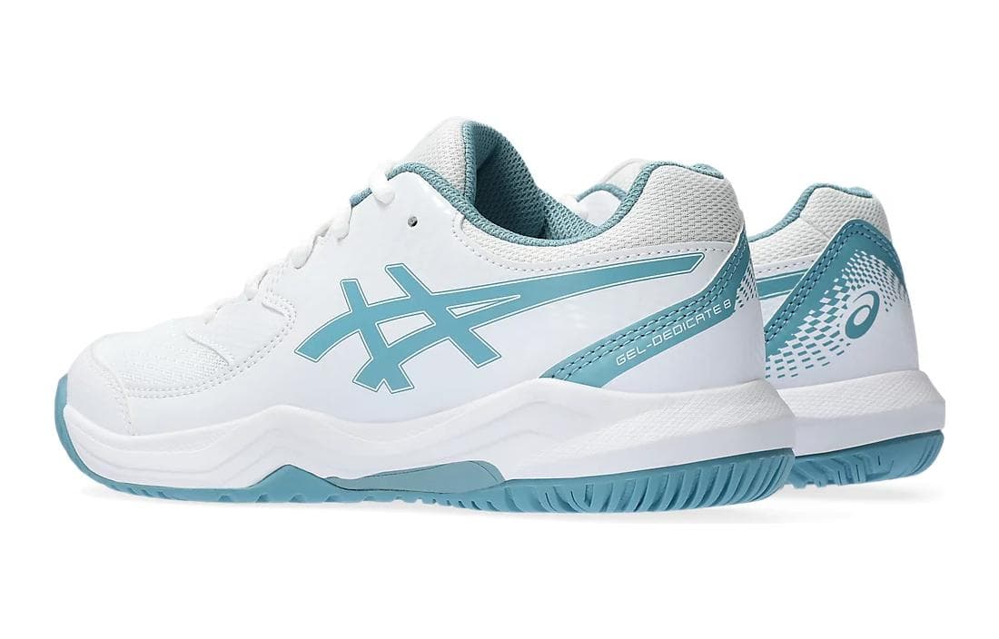 Кроссовки Asics Gel Dedicate 8 Спортивная Низкопрофильная Беговая Обувь Синие Белые Детские - изображение 4