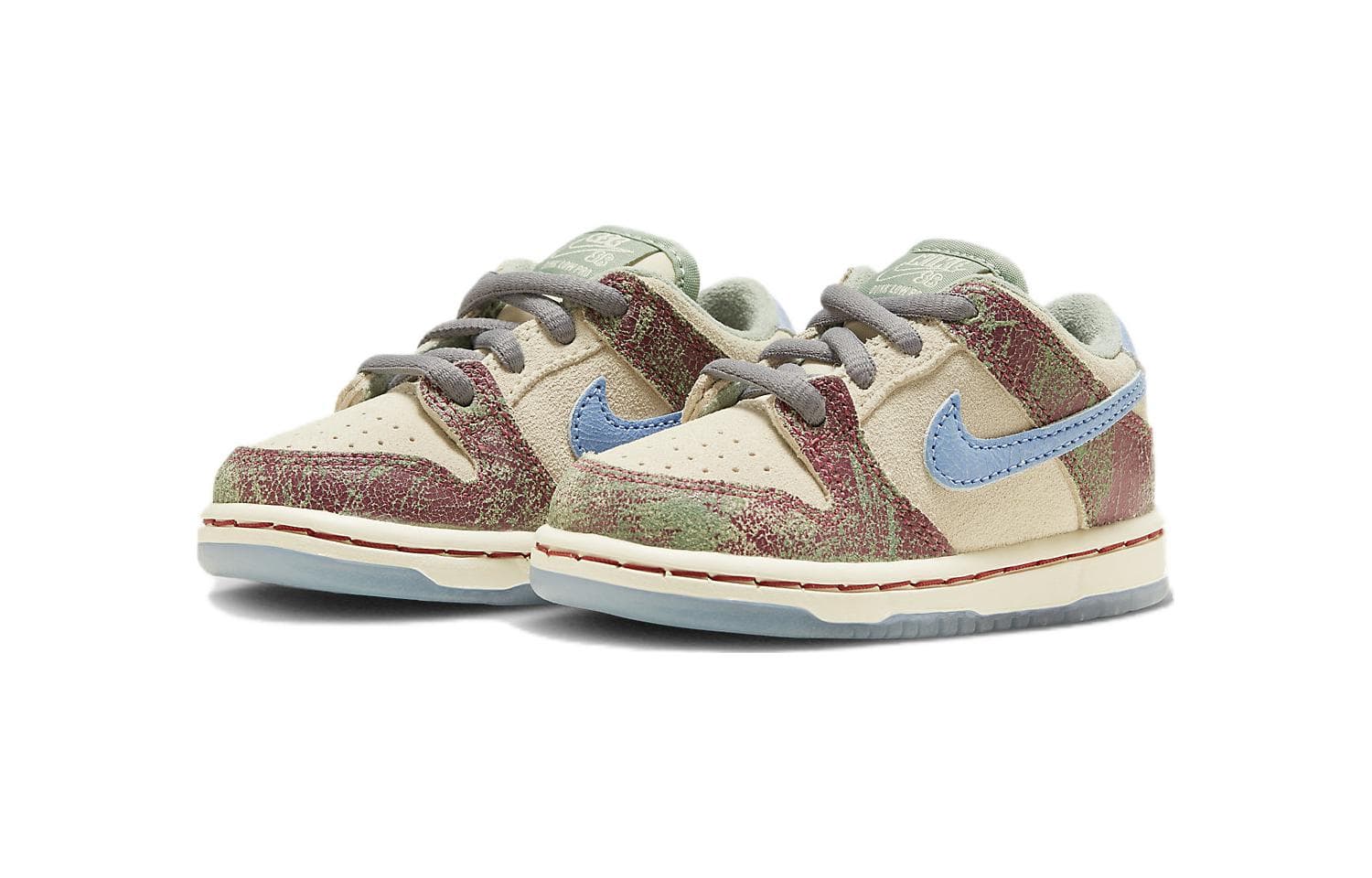 Кроссовки Nike Dunk SB противоскользящая устойчивая к истиранию низкий верх обувь для малышей цвет экрю для младенцев и малышей - изображение 3