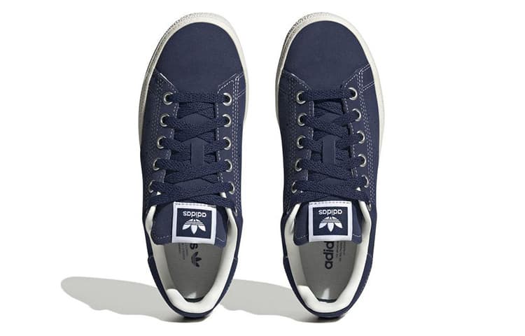 Кроссовки Adidas Originals STAN SMITH CS Удобная противоскользящая анти-КИК низкая детская обувь для скейтбординга синий цвет - изображение 4