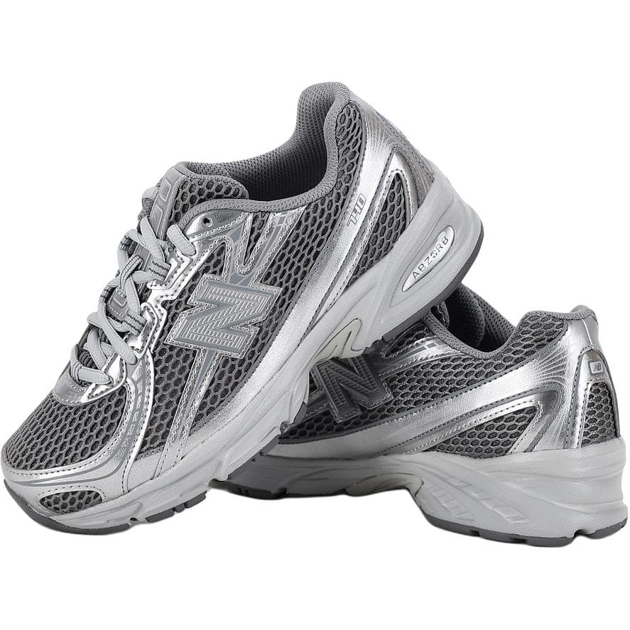 Кроссовки New Balance NB 740 противоскользящие устойчивые к истиранию низкие кеды для детей Lifestyle серебряные для подростков - изображение 2