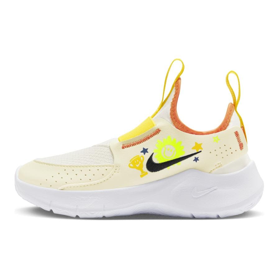 Кроссовки Nike Flex Runner 3 Противоскользящие Устойчивые к истиранию Низкие Детские Беговые Кроссовки Светло-Желтые Детские - изображение 1