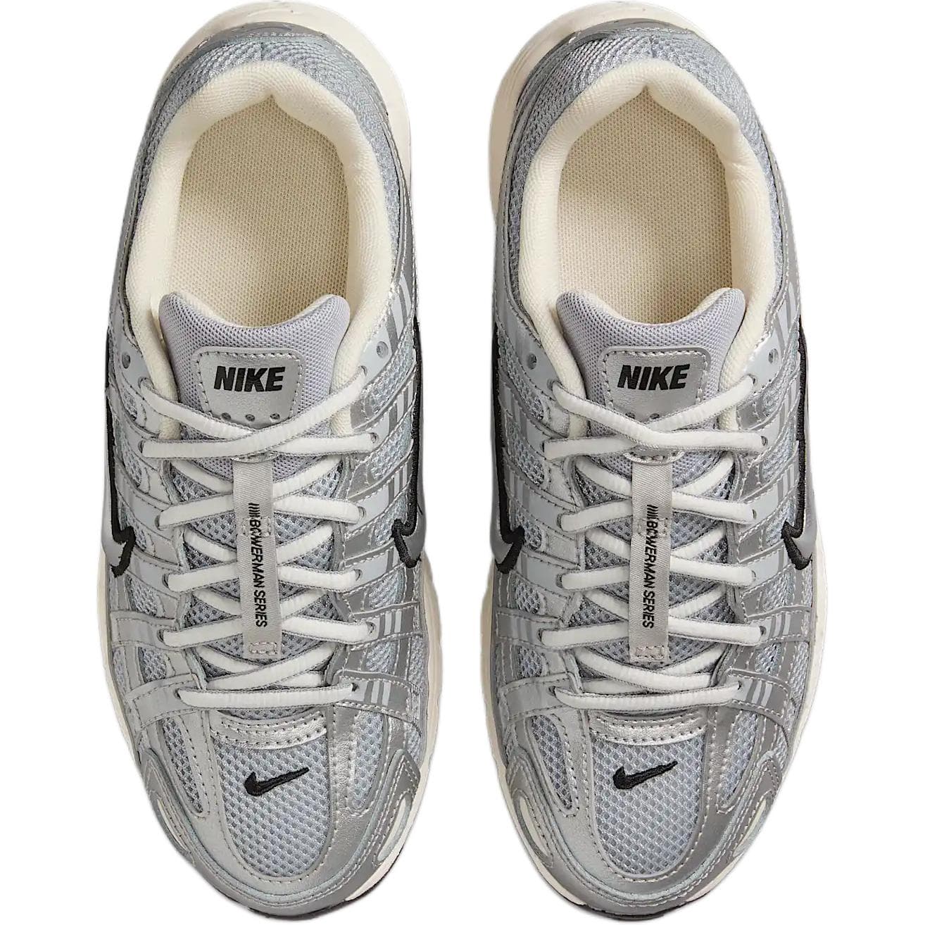 Кроссовки Nike P 6000 Low Топ Детская Беговая Обувь Серебряная Малыш - изображение 4