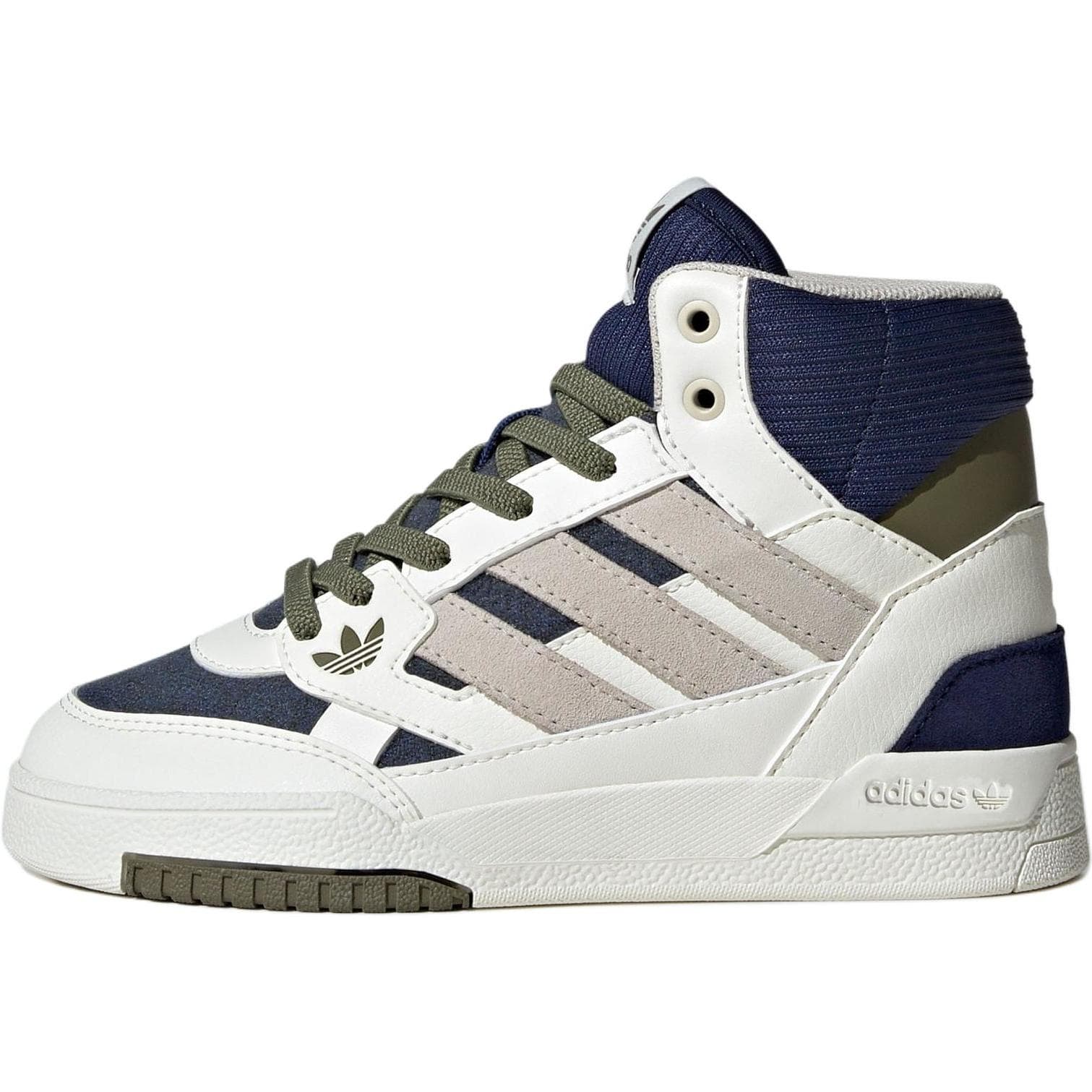 Кроссовки Adidas Originals DROP STEP SE Амортизация Износостойкие Высокие Кеды Детская Скейтбординг Обувь Белая Детская - изображение 1