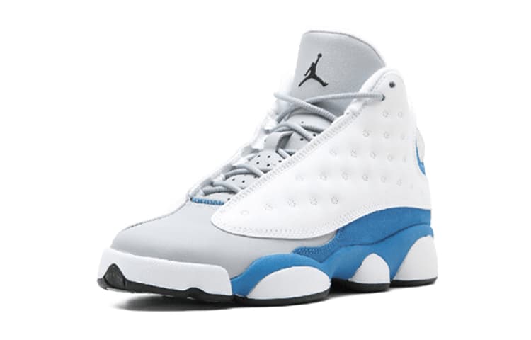 Кроссовки для баскетбола Jordan Air Jordan 13 Retro White Italy Blue GS 2017 - изображение 3