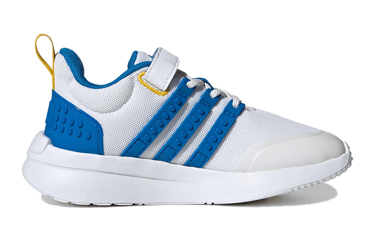 Кроссовки LEGO x Adidas Neo Racer TR21 Эластичная ткань устойчивая к истиранию низкий топ детская беговая обувь белый и синий - изображение 2