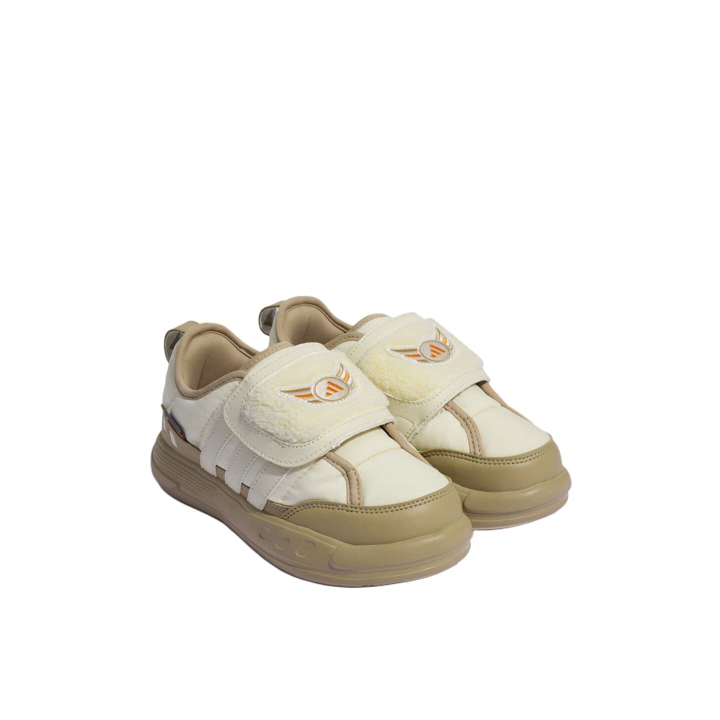 Кроссовки Adidas Puffy Skipper противоскользящая термозащитная низкопрофильная повседневная детская обувь - изображение 3