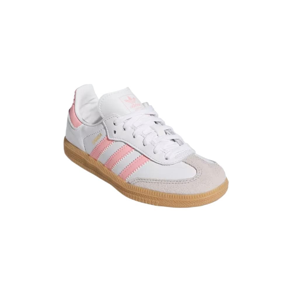 Кроссовки Adidas Originals Samba OG Кожа Устойчивая к истиранию Низкий Топ Детские Скейтбординги - изображение 4