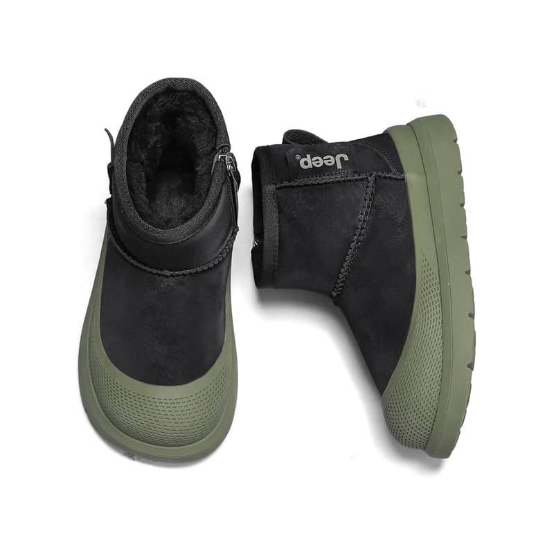 Jeep High Top Детские Мягкие Хлопковые Туфли Детские Черные - изображение 7