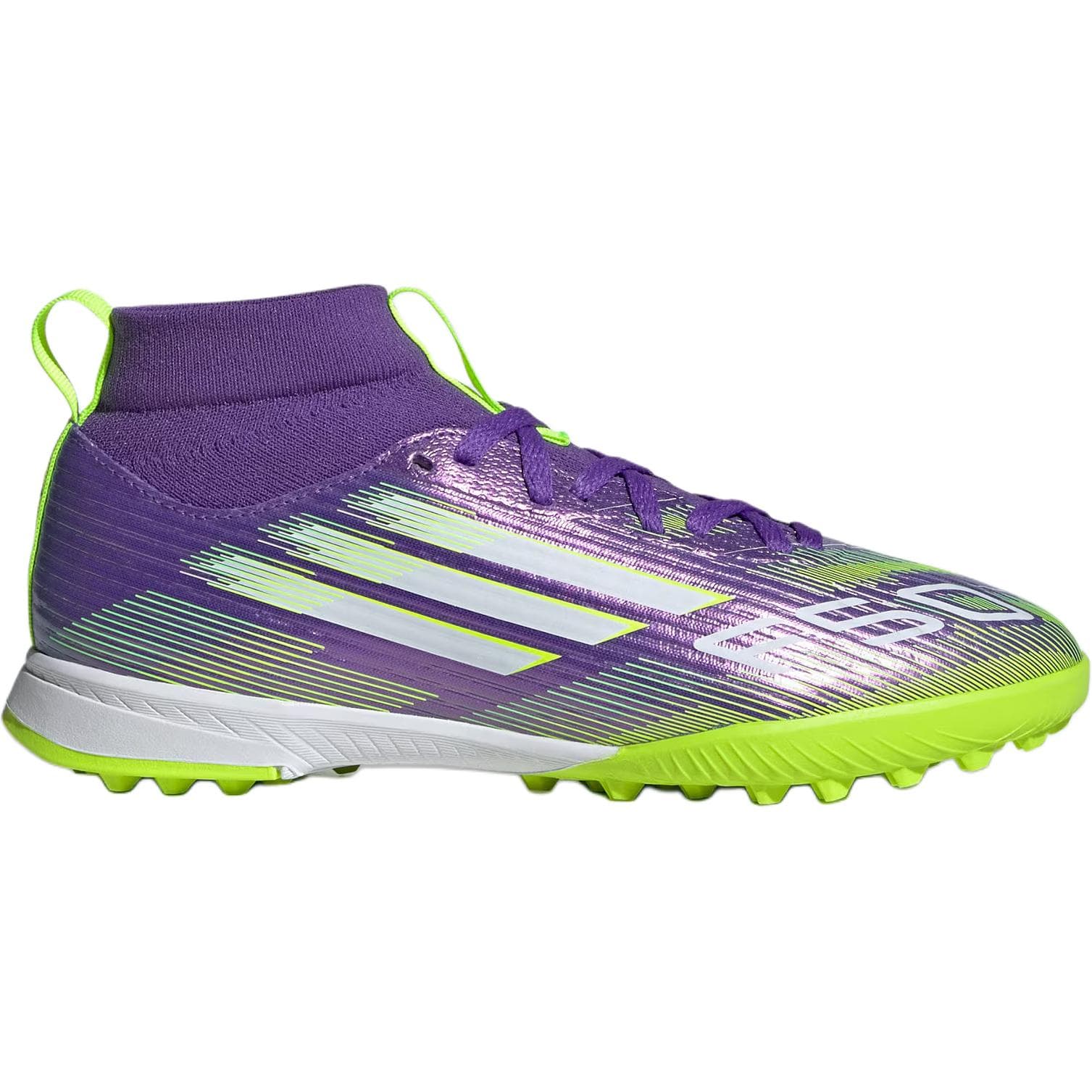Бутсы Adidas F50 League MID Топ Детские футбольные бутсы Фиолетовый Детский - изображение 2