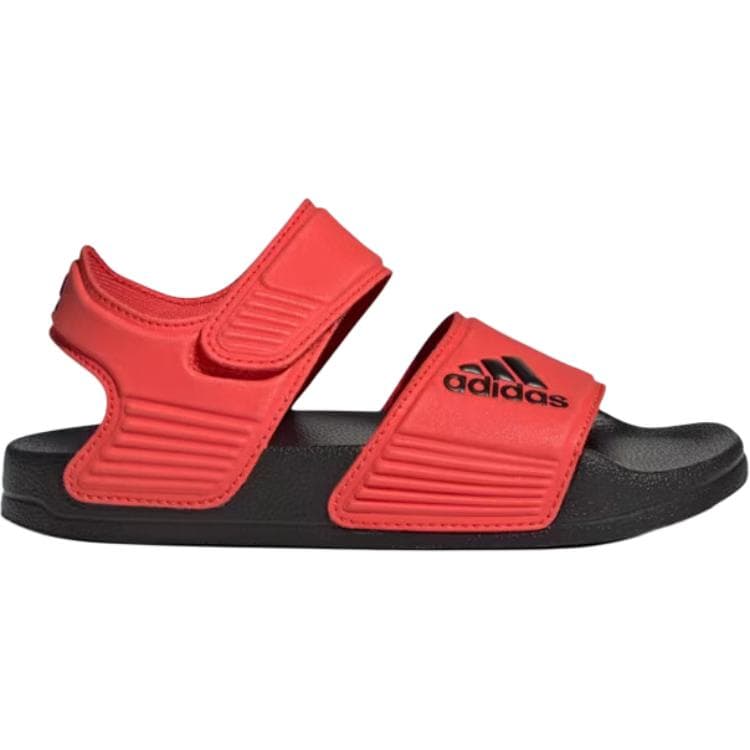 Сандалии adidas Adilette противоскользящие устойчивые к истиранию низкие детские сандалии красный для детей - изображение 2