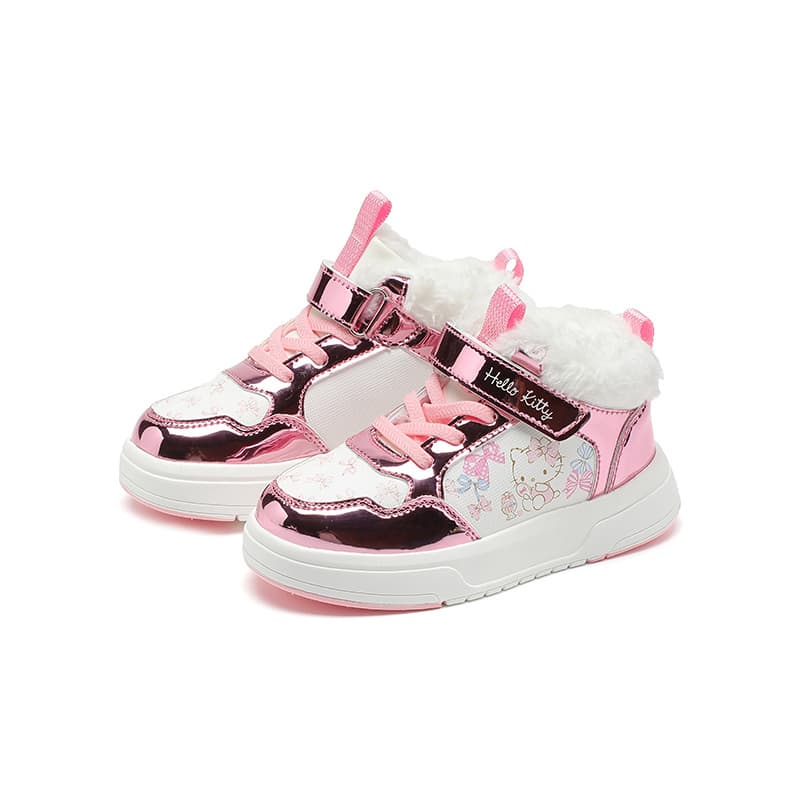 Кроссовки Sanrio Хелло Китти Модный Мультяшный Удобный Активный Милый Универсальный на платформе Термозащитный Увеличение роста Баланс Поддержка Хай-топы Детский Унисекс - изображение 3