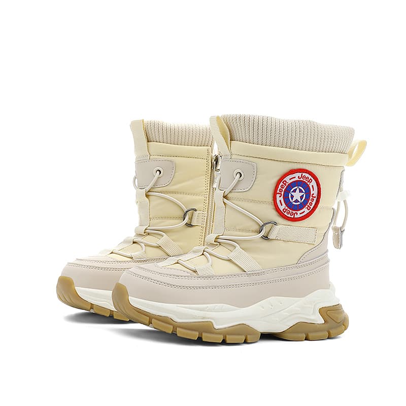 Jeep Детские зимние сапоги High Top Светлый хаки [с флисовой подкладкой термический теплый с замком] Kids - изображение 6