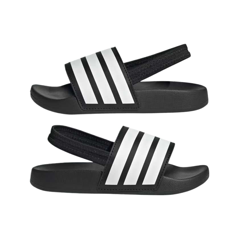 Сандалии adidas Adilette Low Топ Детские Сандалии Черно-Белые Детские - изображение 5