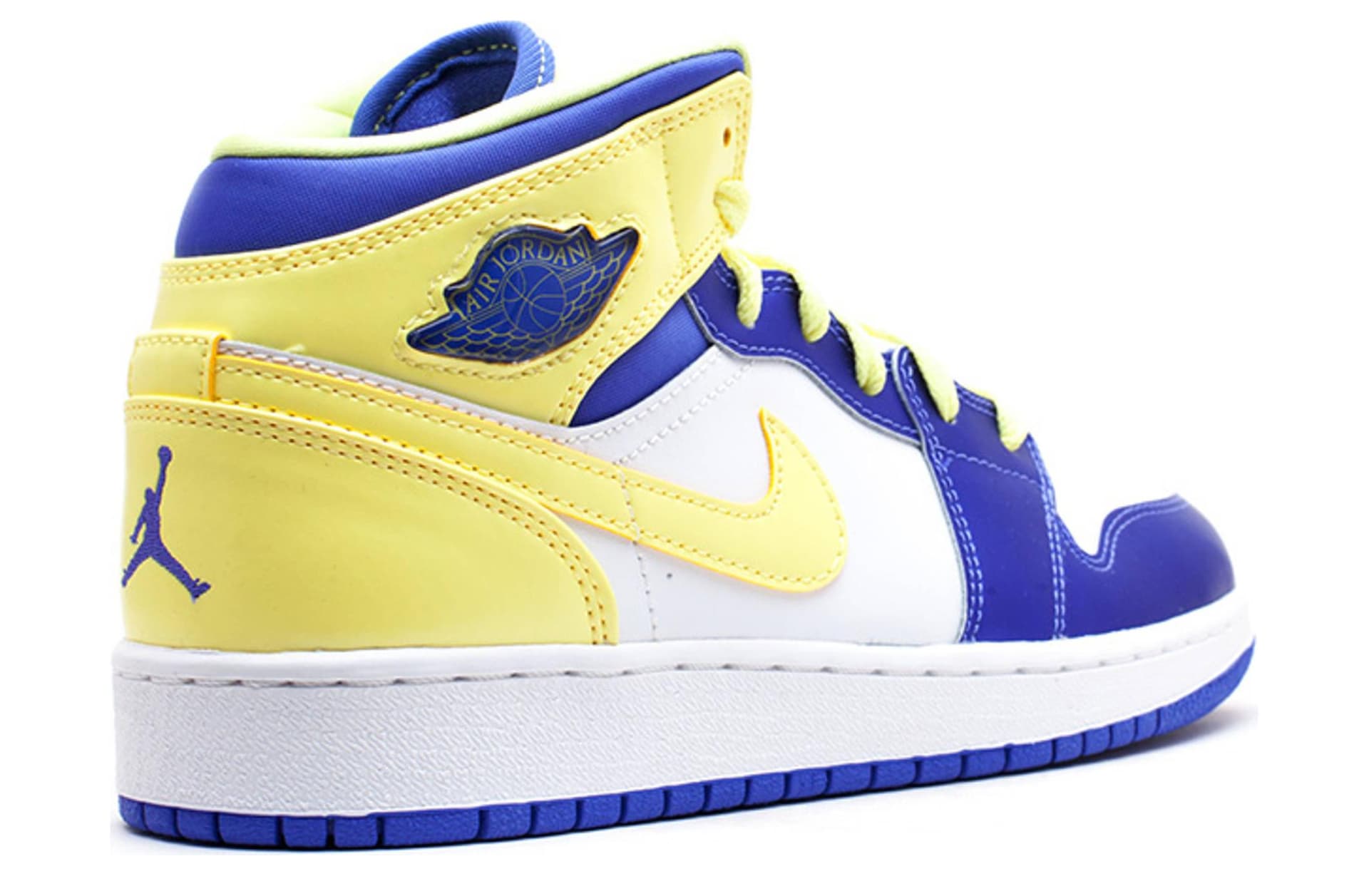 Кроссовки для баскетбола Jordan Air Jordan 1 Mid White Black Hyper Pink GS - изображение 5