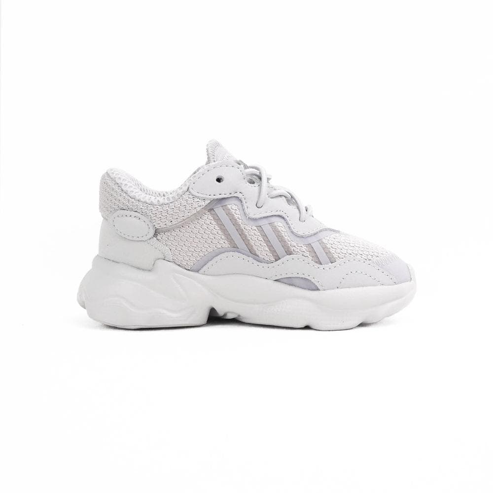 Кроссовки Adidas Ozweego противоскользящие низкие детские повседневные кроссовки серо-белого цвета - изображение 2
