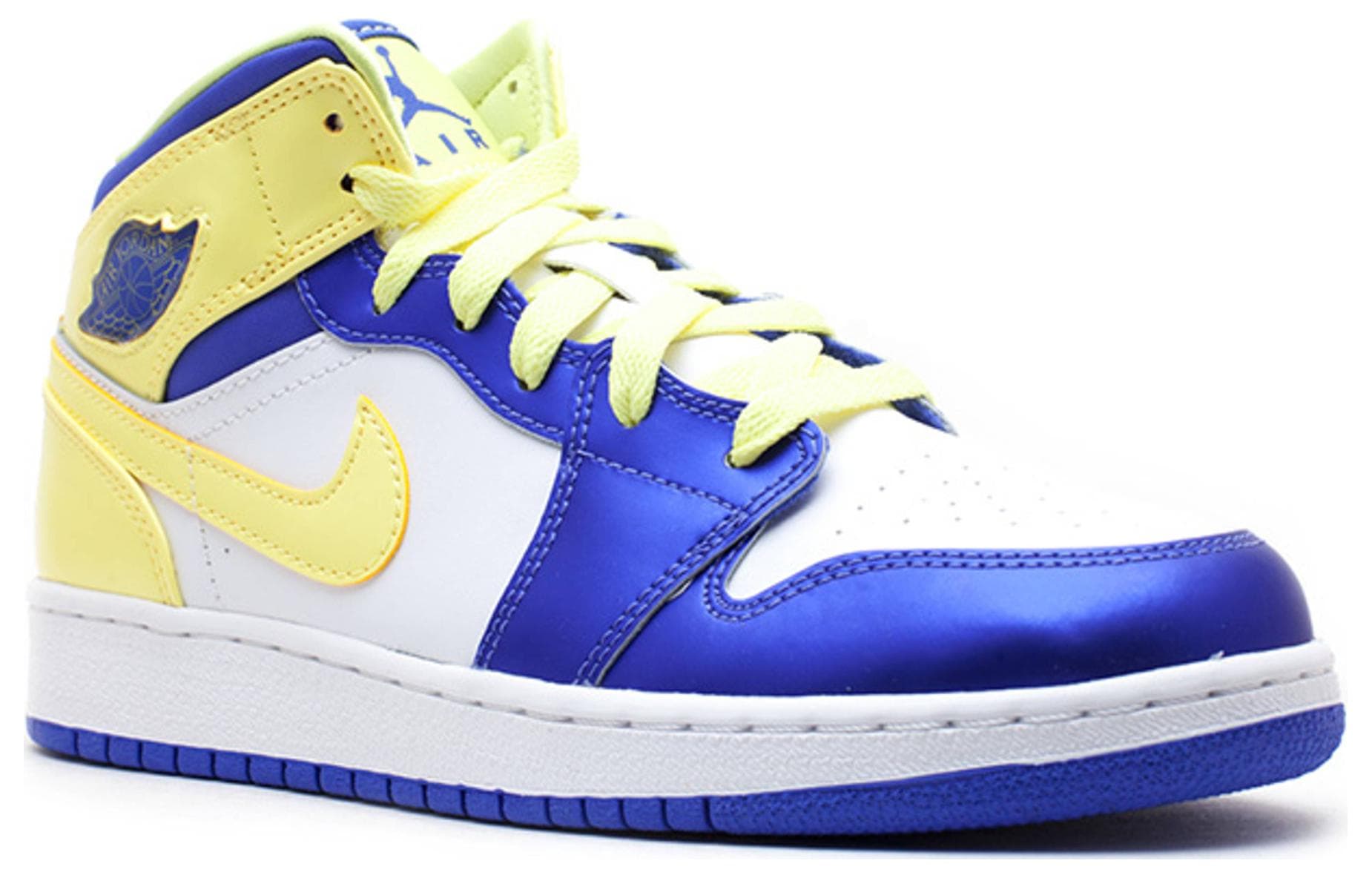 Кроссовки для баскетбола Jordan Air Jordan 1 Mid White Black Hyper Pink GS - изображение 3