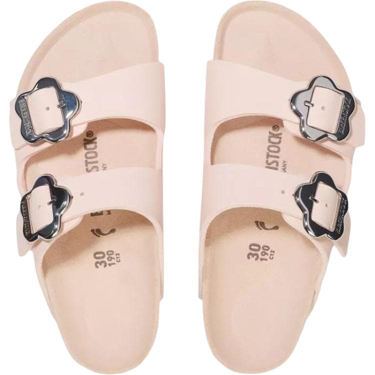 Birkenstock Arizona противоскользящие устойчивые к истиранию низкие тапочки для детей домашние розовые узкие для малышей - изображение 2