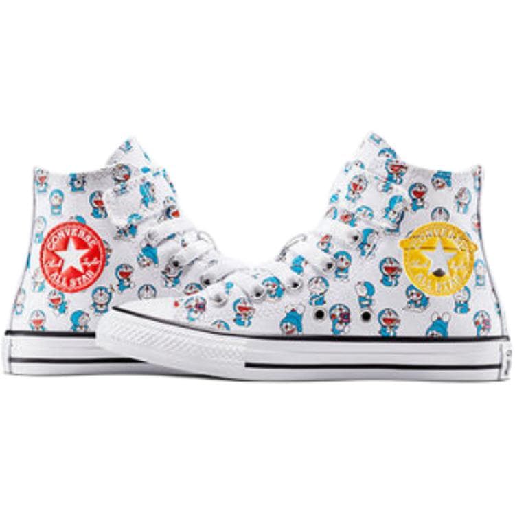 Дораэмон x Converse Chuck TAYLOR All Star Устойчивые к истиранию Высокие детские кеды - изображение 4