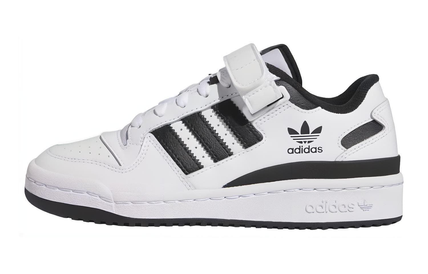 Кроссовки Adidas Originals FORUM Low Топ Детские Скейтбординги Белый Черный - изображение 1