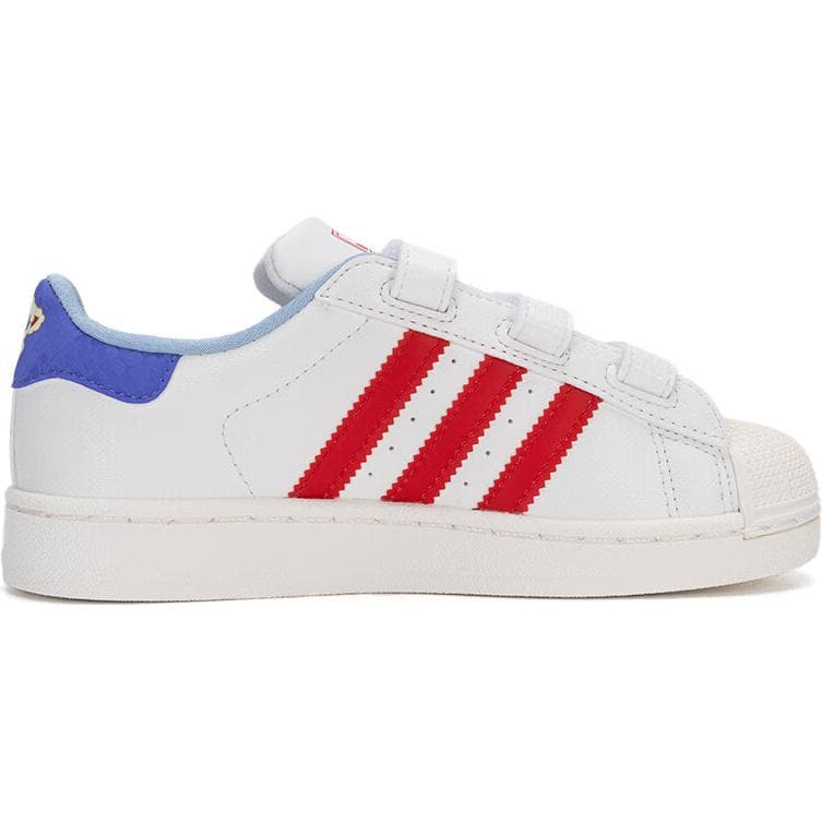 Кроссовки Adidas Originals Superstar 2 Синтетическая кожа Anti KICK Амортизация Низкий верх Детская обувь для скейтбординга Белый - изображение 2