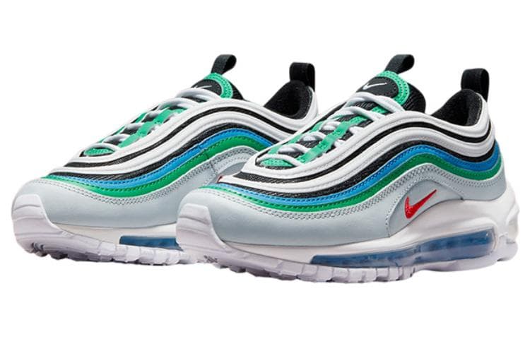 Кроссовки Nike Air Max 97 "Pure Platinum Light Crimson Teal" GS - изображение 2