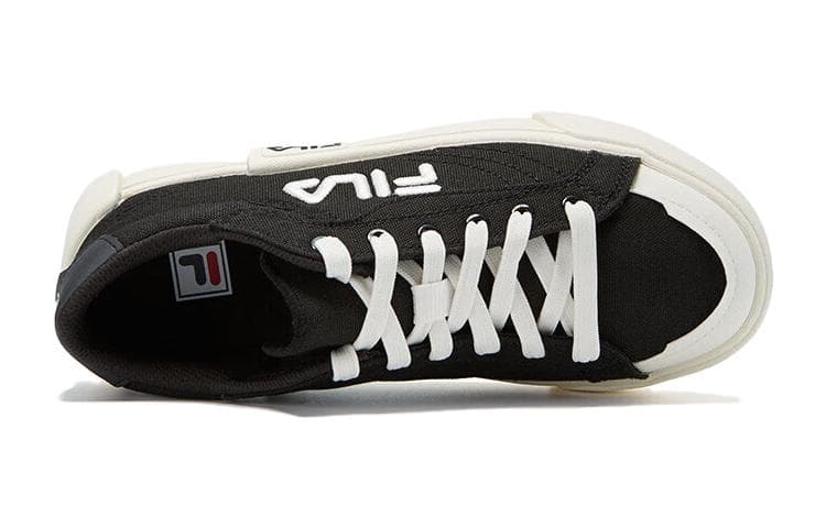 FILA KIDS Противоскользящие Износостойкие Низкие Детские Кеды Черно-Белые - изображение 3