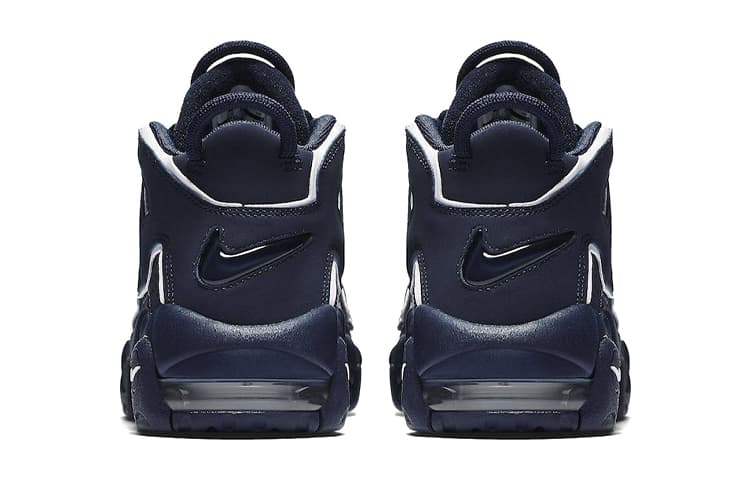 Кроссовки для баскетбола Nike Air More Uptempo Obsidian AIR GS - изображение 6