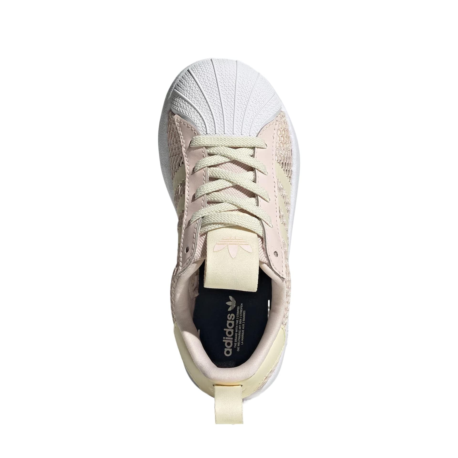 Кроссовки Adidas Originals SUPERSTAR 360 Низкие кеды для детей Lifestyle Shoes Чудесный кварц Теплая ваниль Белый Детский - изображение 4