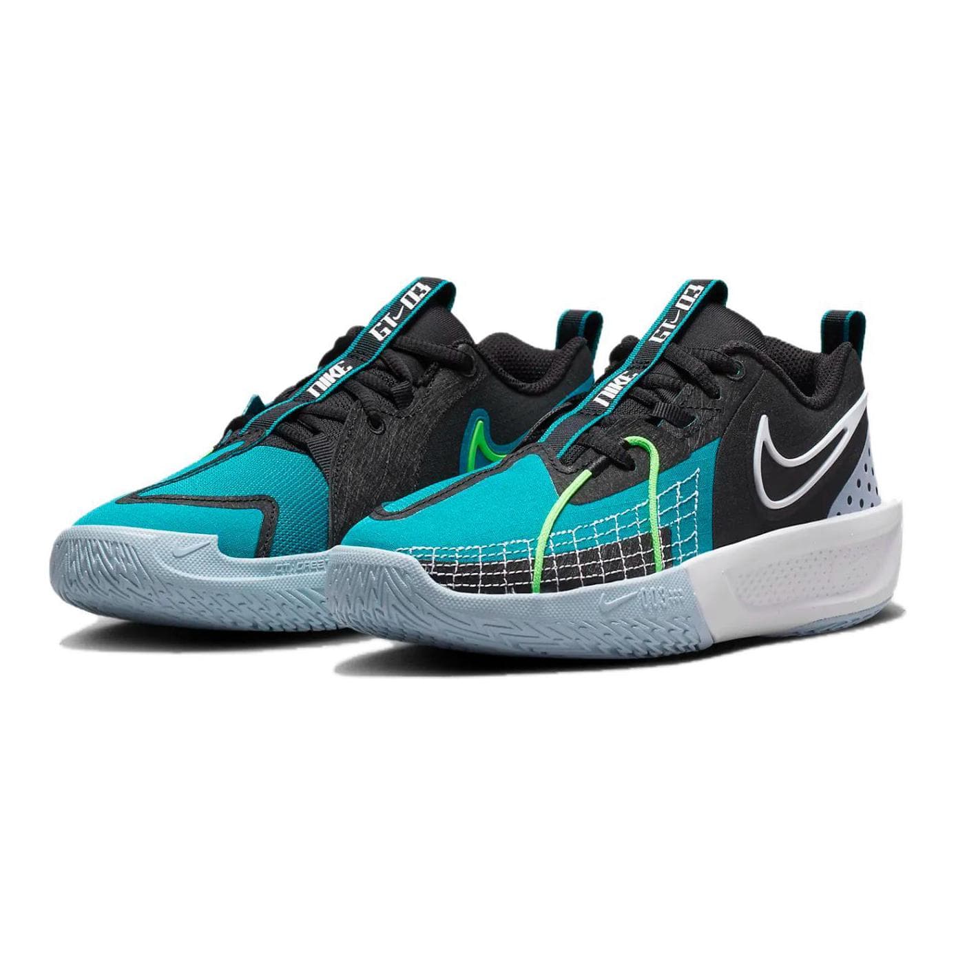 Кроссовки для баскетбола Nike G.T. Cut 3 Low Топ Детская Баскетбольная Обувь Черный Зеленый Белый Малыш - изображение 3