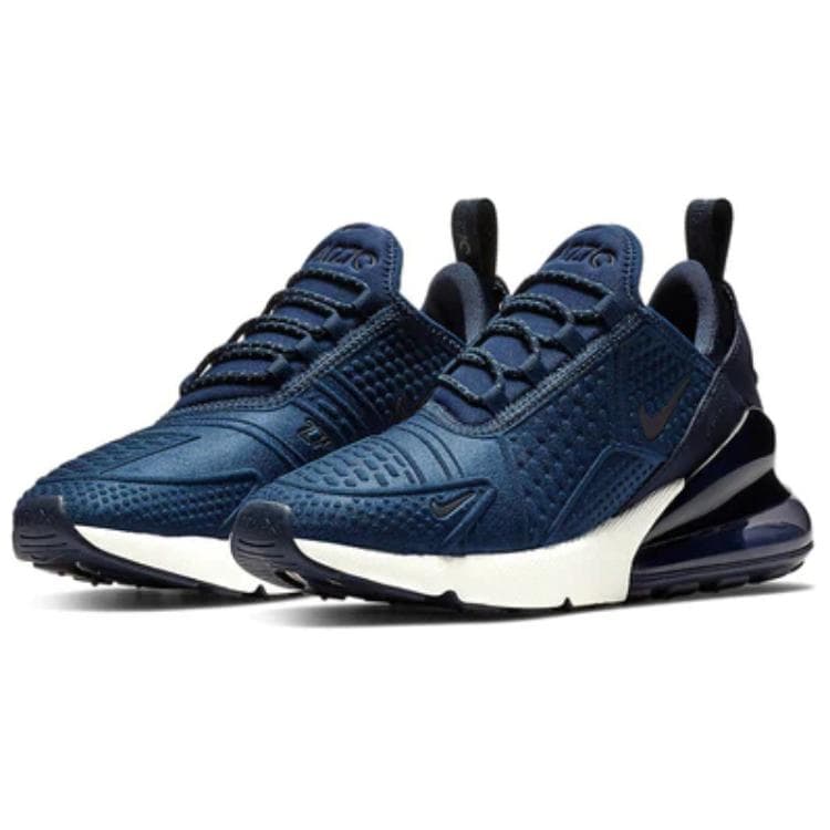 Кроссовки Nike Air MAX 270 Амортизация Устойчивость к истиранию Низкий верх Повседневная обувь Синий Унисекс - изображение 2