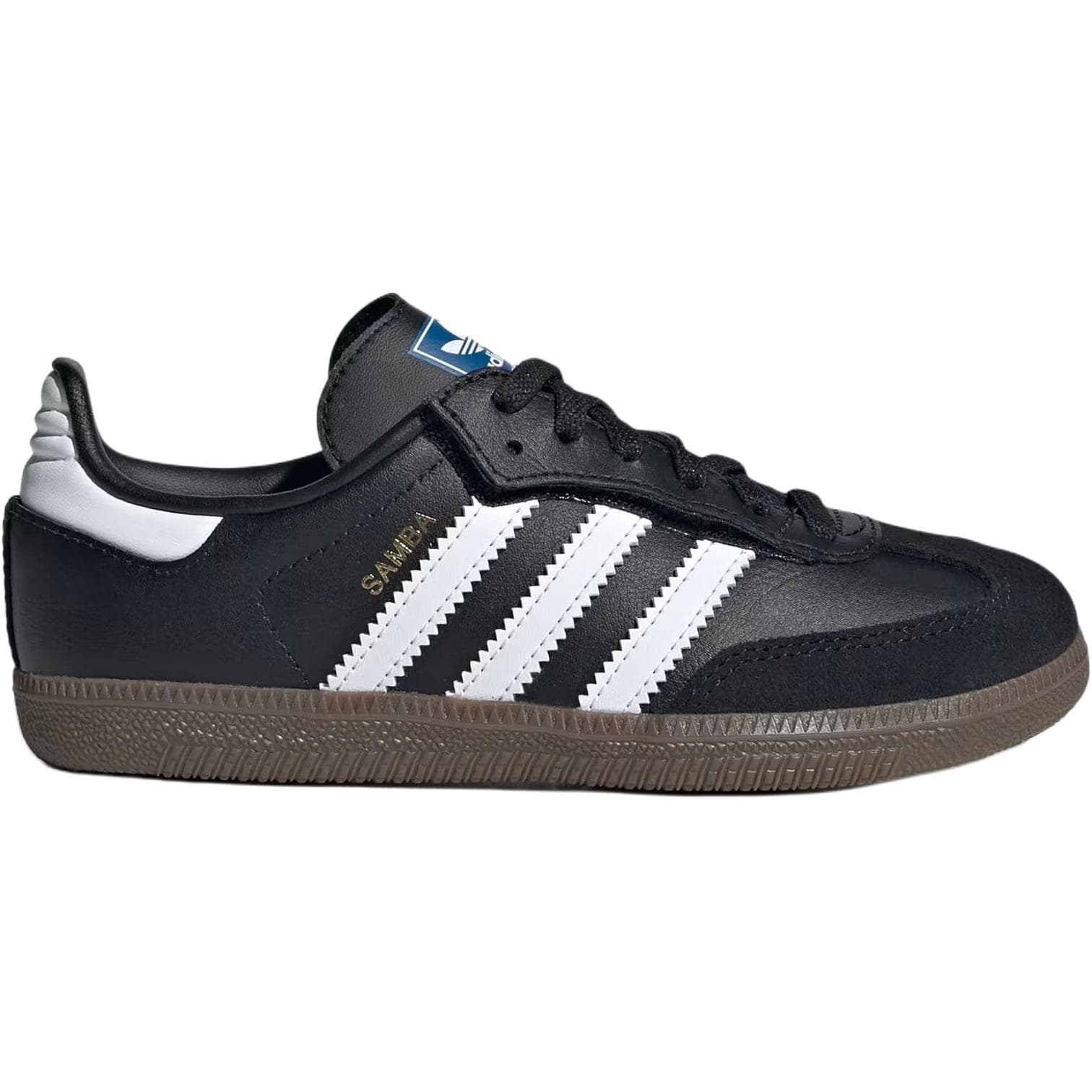 Кроссовки Adidas Originals Samba OG Кожа Low Топ Детский Скейтбординг Обувь Основной черный Детский - изображение 2