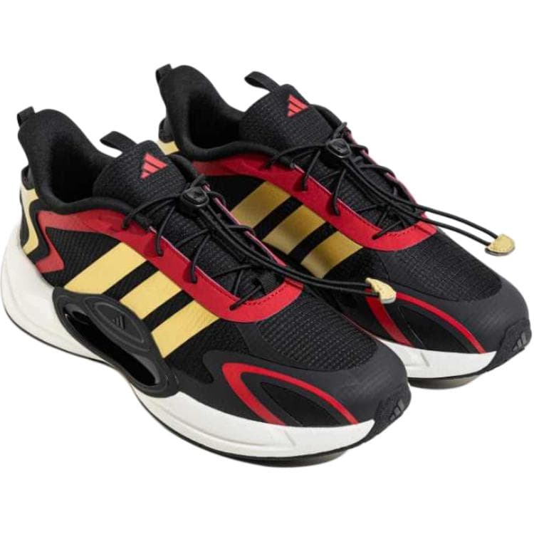 Кроссовки Adidas Galaxy Амортизация Отскок Низкие Кроссовки для Беговых Занятий Детские Черные - изображение 3