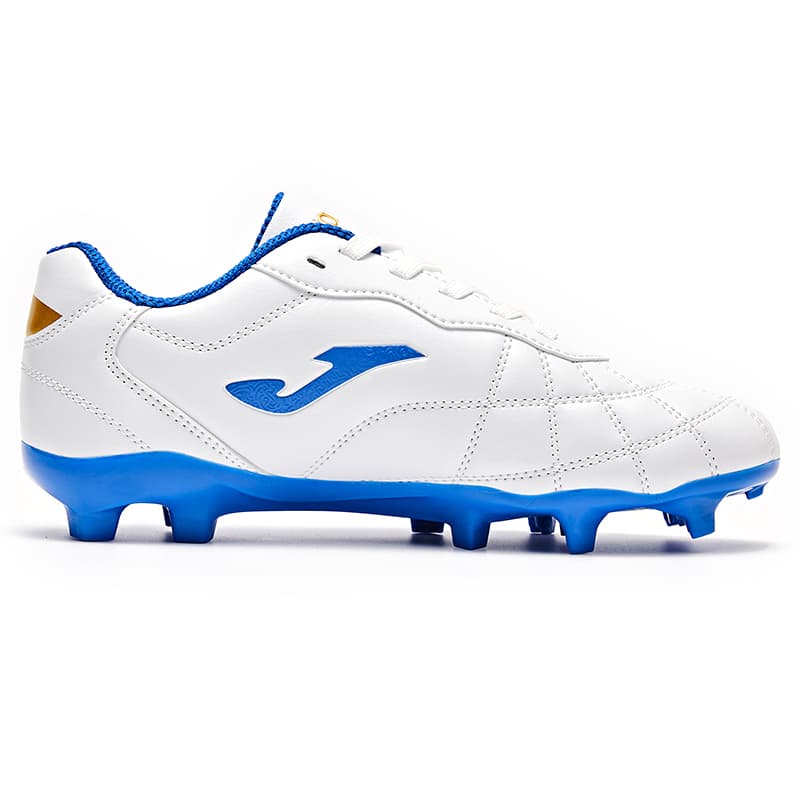 Бутсы Joma Синтетическая кожа противоскользящие устойчивые к истиранию низкий верх детские футбольные бутсы белый и синий - изображение 2