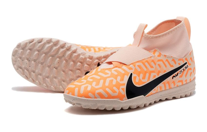 Бутсы Nike Mercurial Superfly 9 Амортизация MID Топ Футбольные бутсы Апельсин Детские - изображение 2