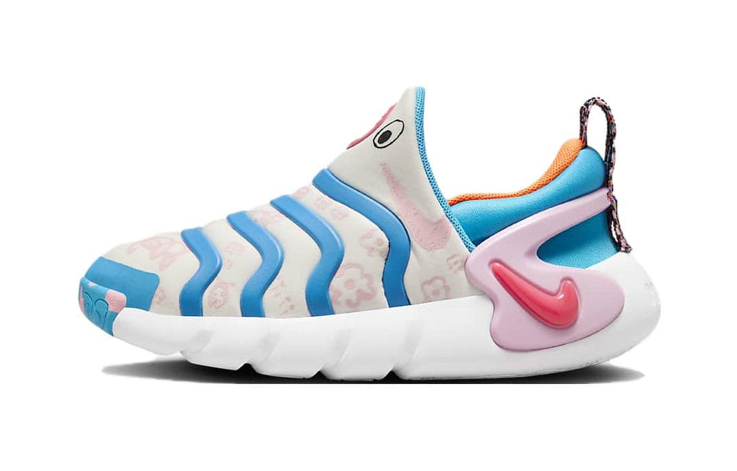 Кроссовки NIKE Dynamo GO SE Удобные Амортизирующие Устойчивые к истиранию Низкие Кеды для Детей Лайфстайл Синие Белые Детские - изображение 1