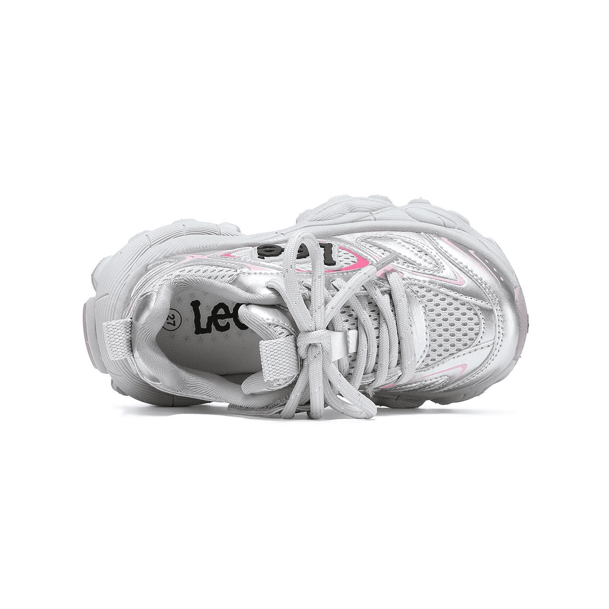 Кроссовки lee Low Топ Kids Lifestyle Shoes Серо-розовый Детский - изображение 3
