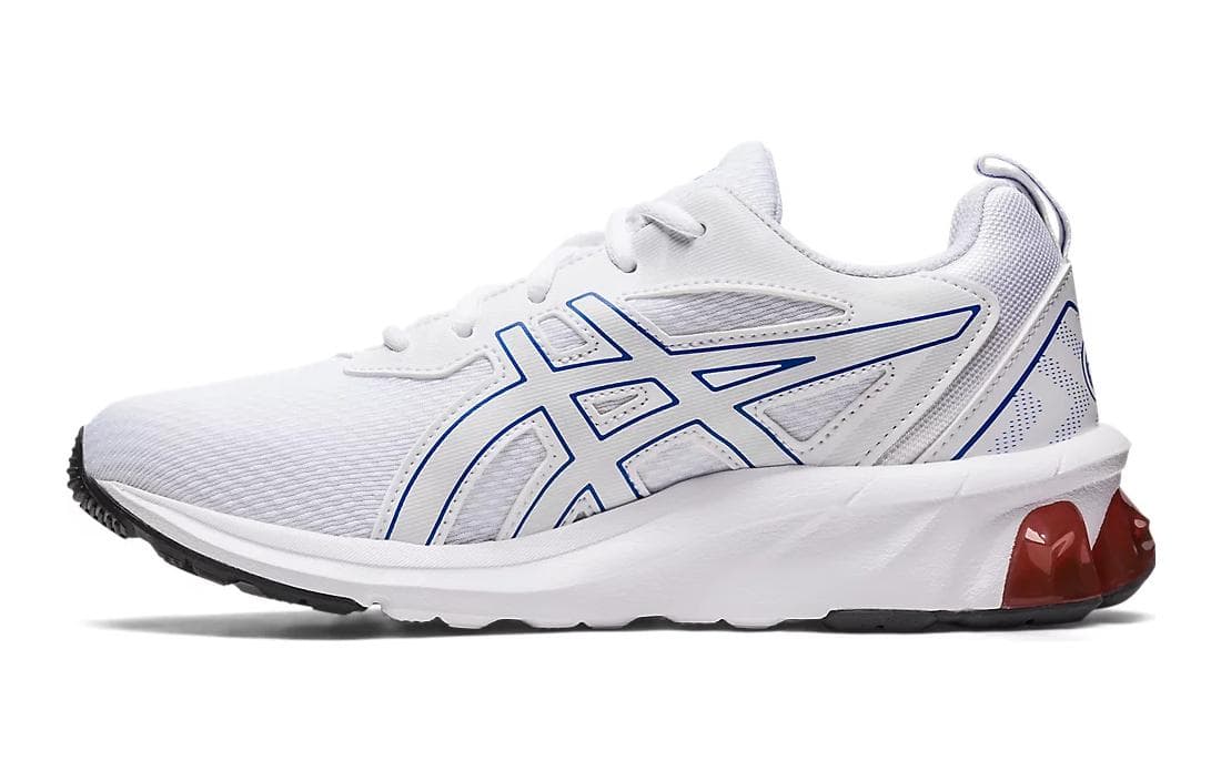Кроссовки ASICS Гель Quantum 90 4 Дышащая Поддержка Низкий Верх Детская Беговая Обувь Белый Иллюзия Синий Подростковая - изображение 1