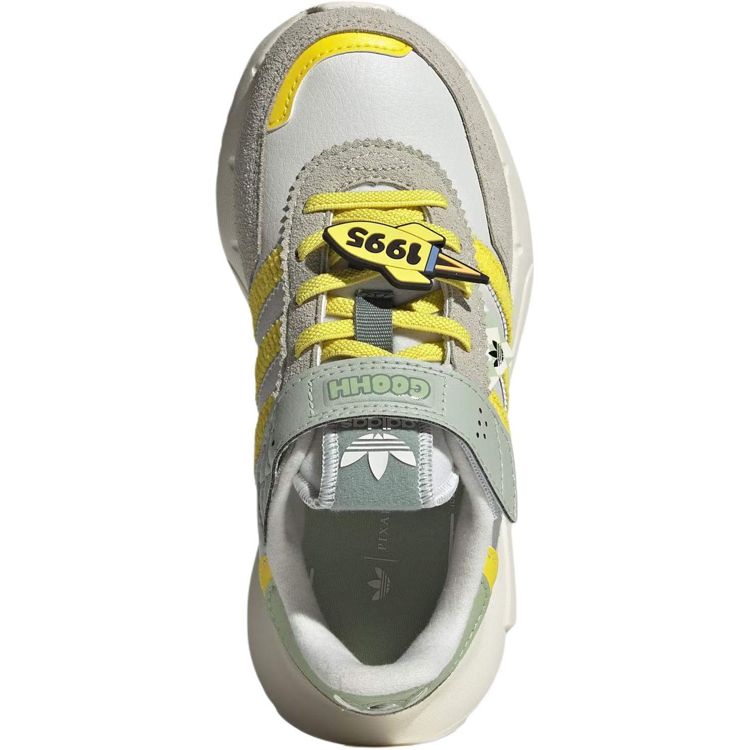 Кроссовки Adidas Originals X Disney Retropy F2 Low Топ Kids Lifestyle Shoes Серо-желтый Детский - изображение 3