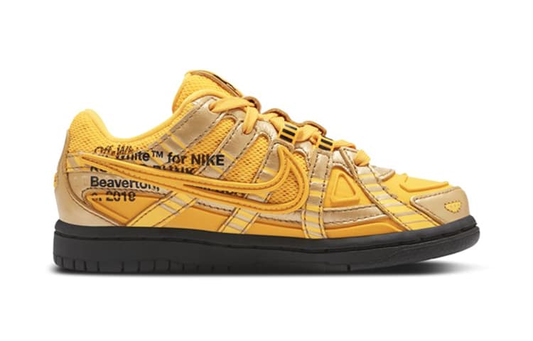 Кроссовки OFF-WHITE x Nike Rubber Dunk University Gold - изображение 3