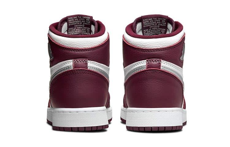 Кроссовки для баскетбола Jordan Air Jordan 1 Retro High OG "Bordeaux" GS - изображение 5