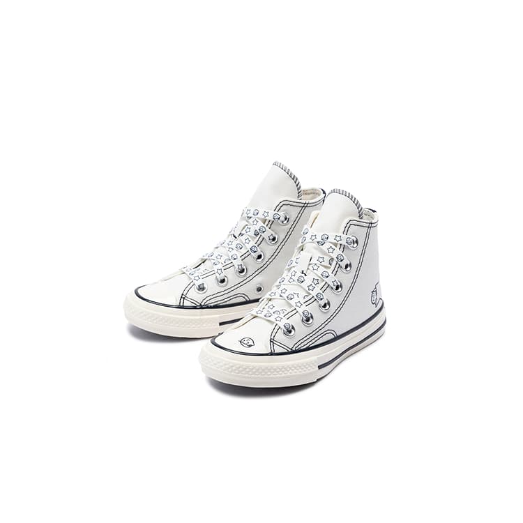 Noritake x Converse Высокие Детские Кеды Белые - изображение 3