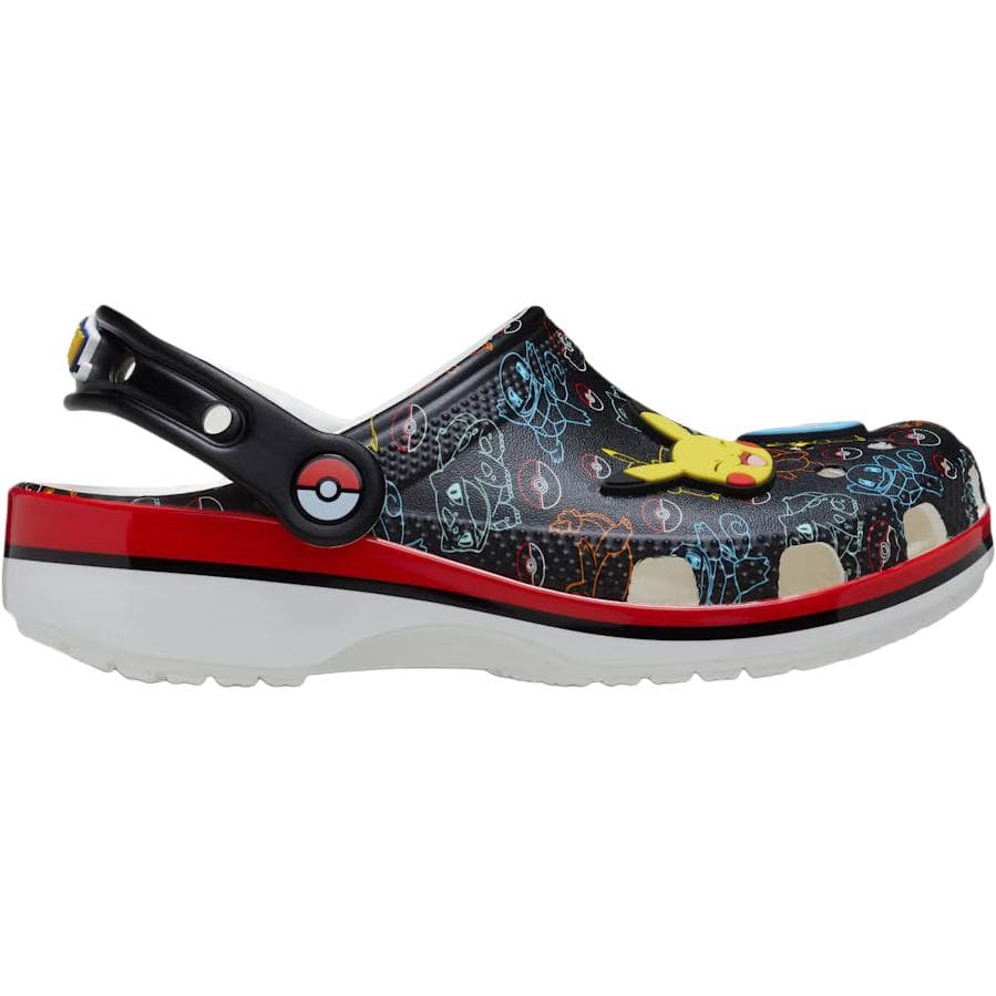 Кроссовки Crocs x POKEMON Классическая обувь-сапожки Низкие Черные для малышей и детей младшего возраста - изображение 2