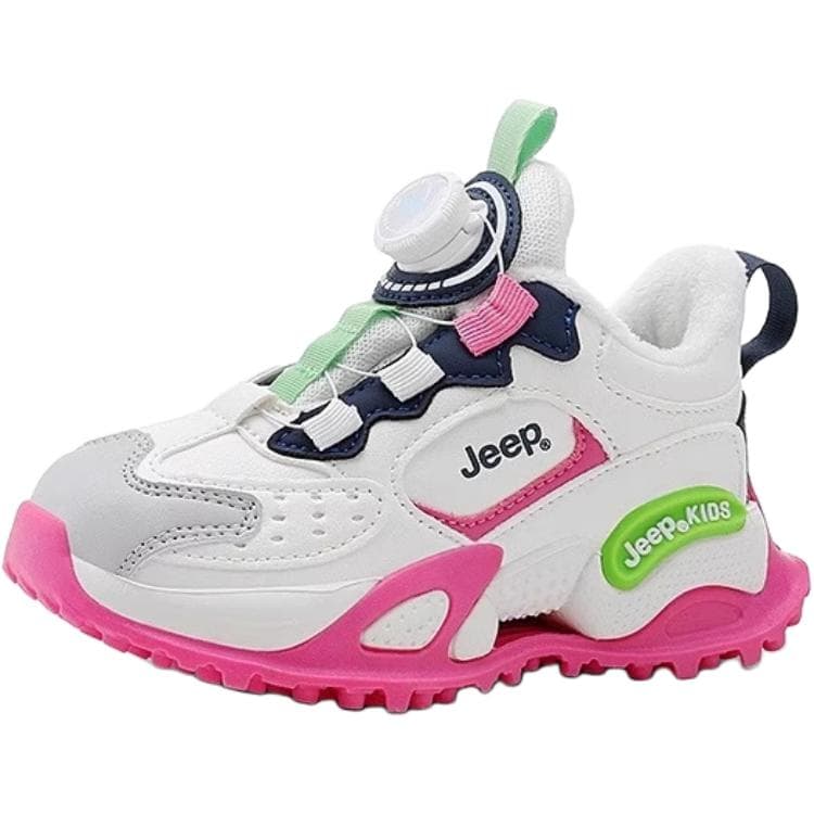 Кроссовки Jeep Синтетическая кожа Low Топ Kids Lifestyle Shoes Бело-розовый Детский - изображение 1