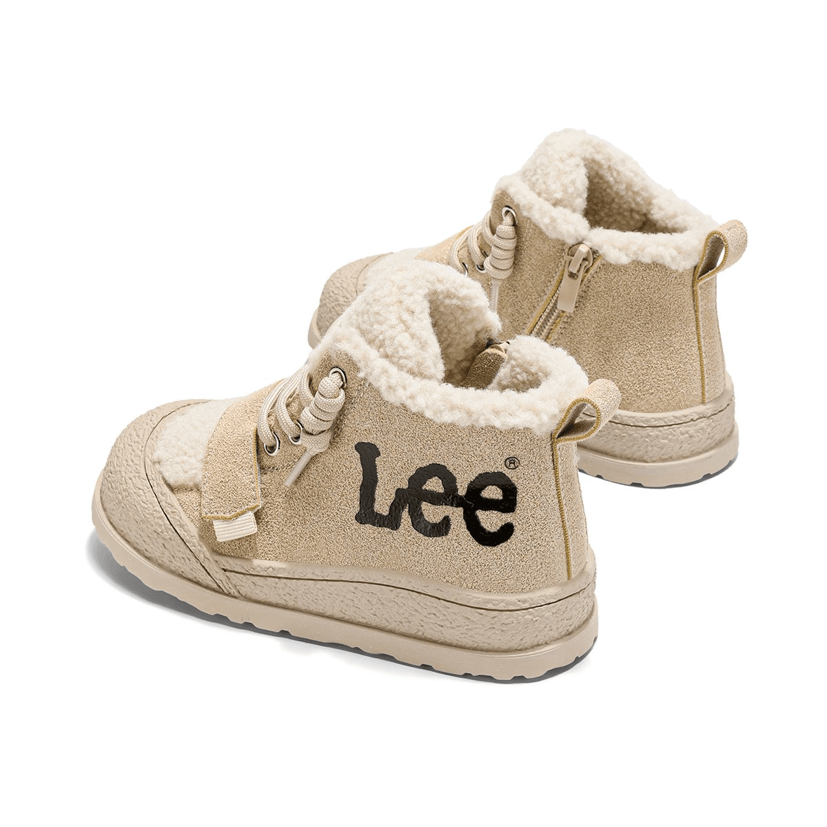 lee С флисовой подкладкой Теплоизоляционный Fashion Versatile Детские утепленные и зимние ботинки Хаки - изображение 4