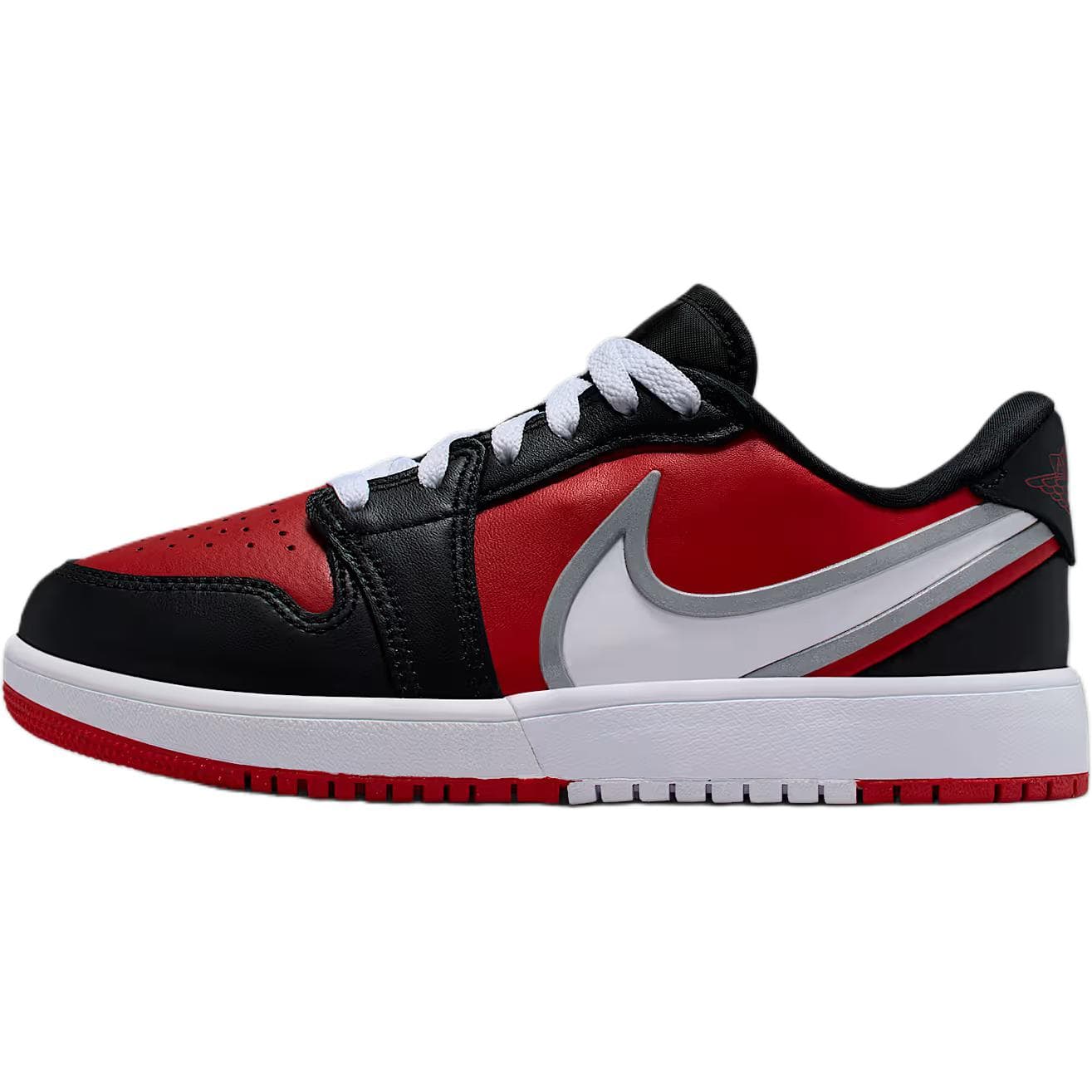 Кроссовки Jordan 1 Low Топ Детский Скейтбординг Обувь Красный черный Детский - изображение 1