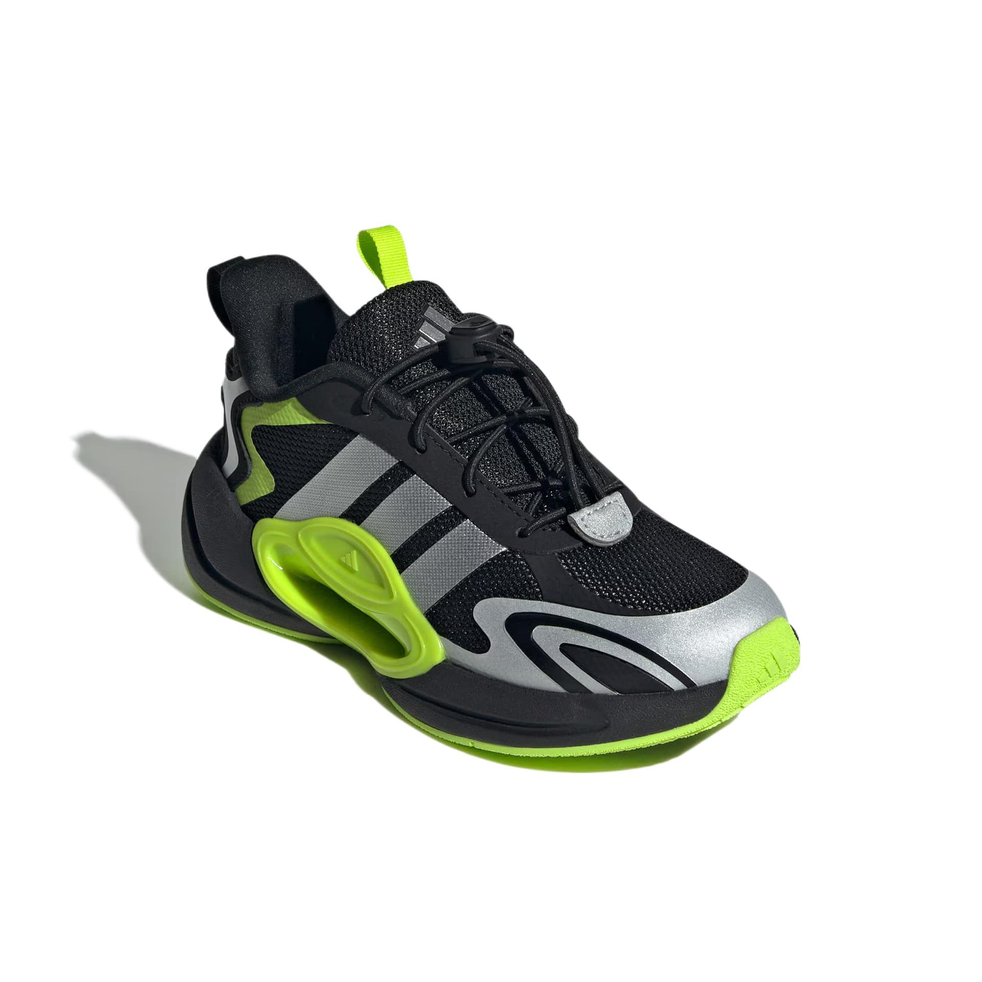 Adidas Galaxy Scout Low Top Детские Тренировочные Кроссовки Черный Металлический Серебристый Ярко-Белый Малыш - изображение 4