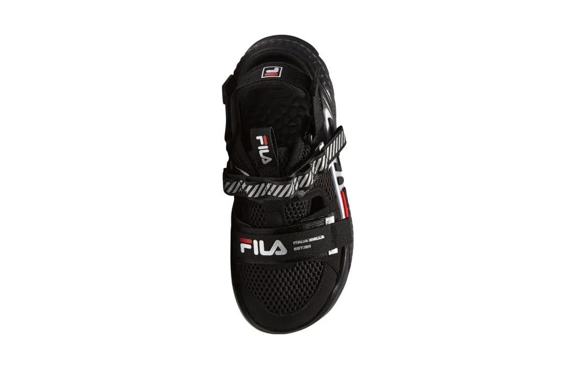 Сандалии FILA KIDS Танк Слип-резистентная амортизация Дышащие Слип-резистентные амортизирующие Дышащие Детские сандалии Черные - изображение 4