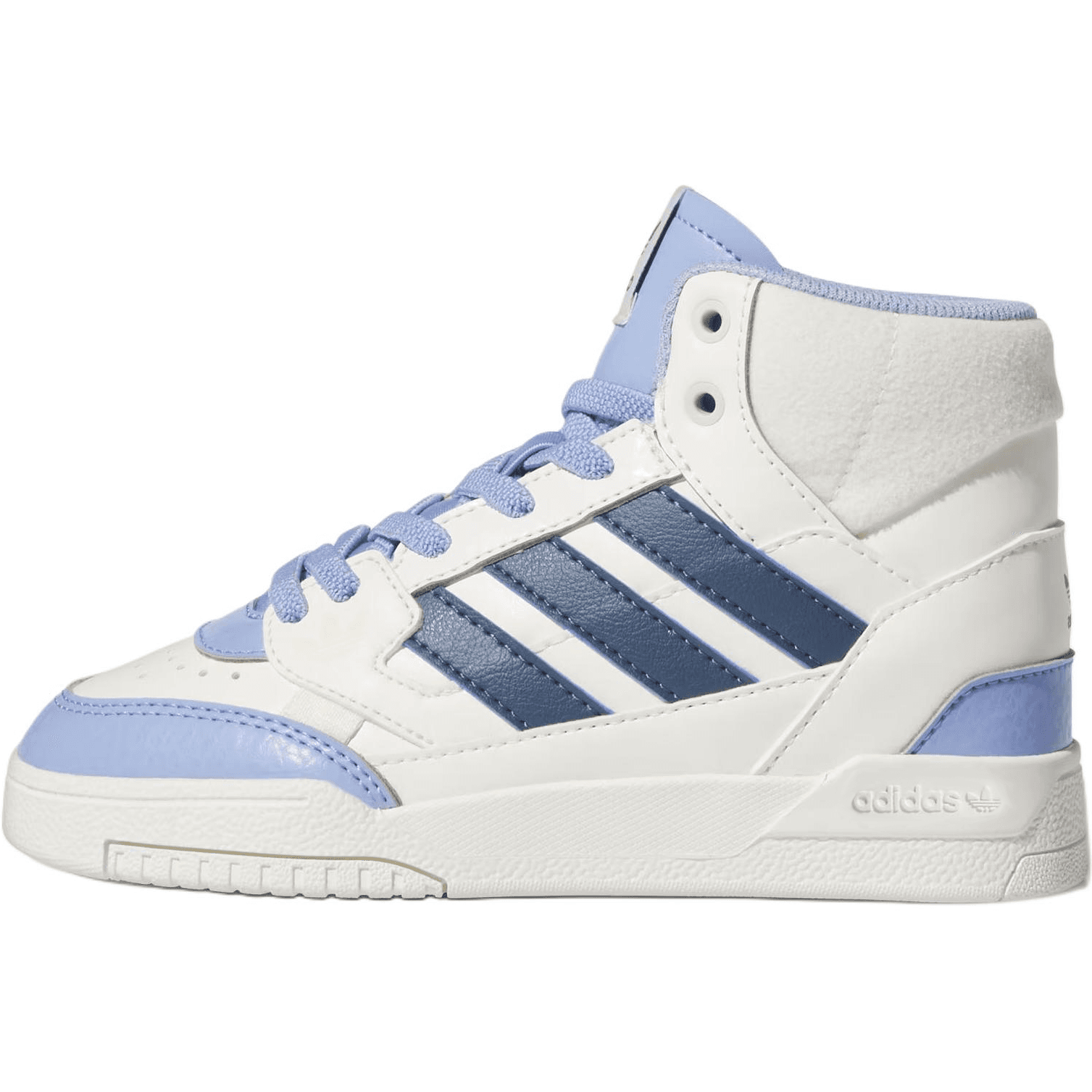 Кроссовки Adidas Originals DROP STEP SE Синтетическая кожа противоскользящие высокие кеды для детей для скейтбординга белые - изображение 1